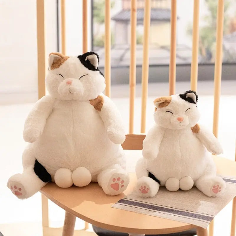 Japanese Big Balls Cat Plush Kawaii Side