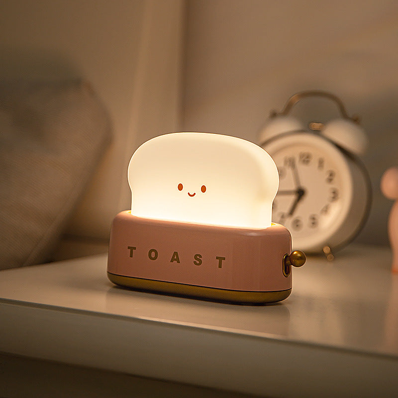 Lampada notturna a LED Kawaii Bread Toast - Edizione limitata