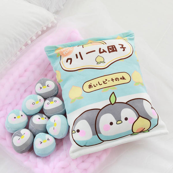 A Pack of Kawaii Penguin Plush Dolls