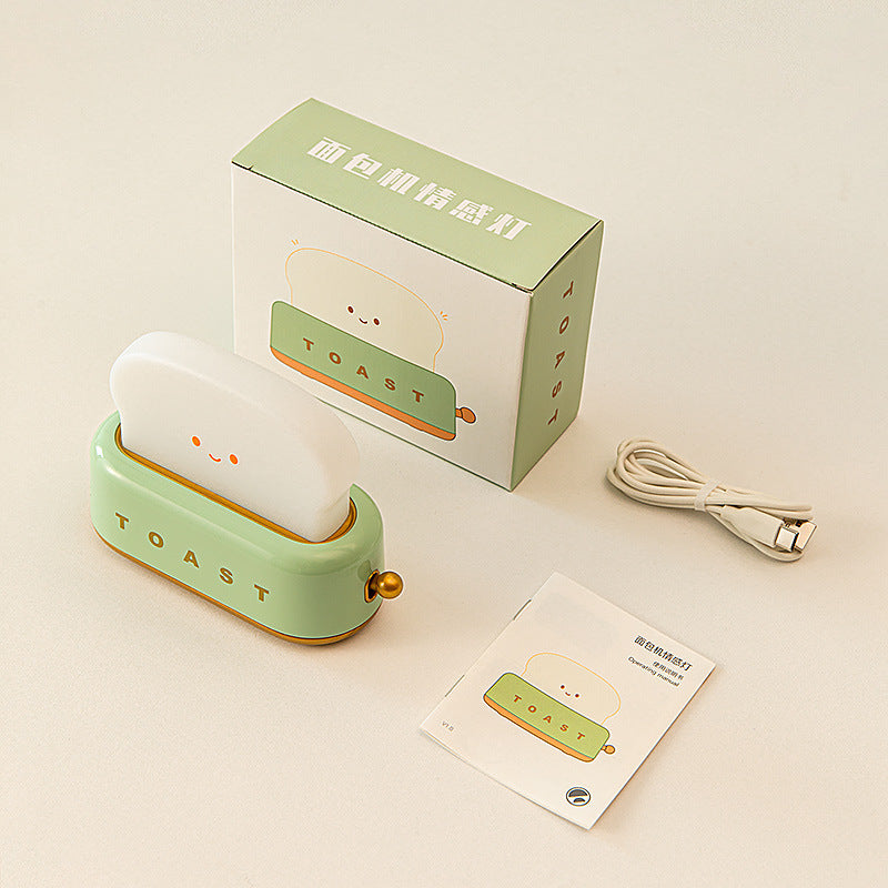 Kawaii Brød Toast LED Natlampe – Limited Edition