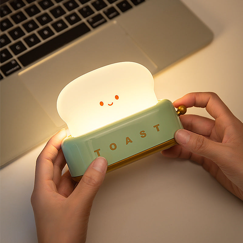 Kawaii Brød Toast LED Natlampe – Limited Edition