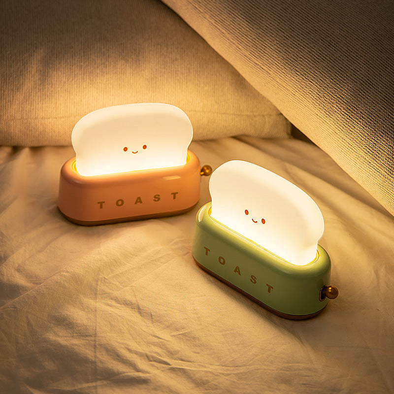 Kawaii Brød Toast LED Natlampe – Limited Edition