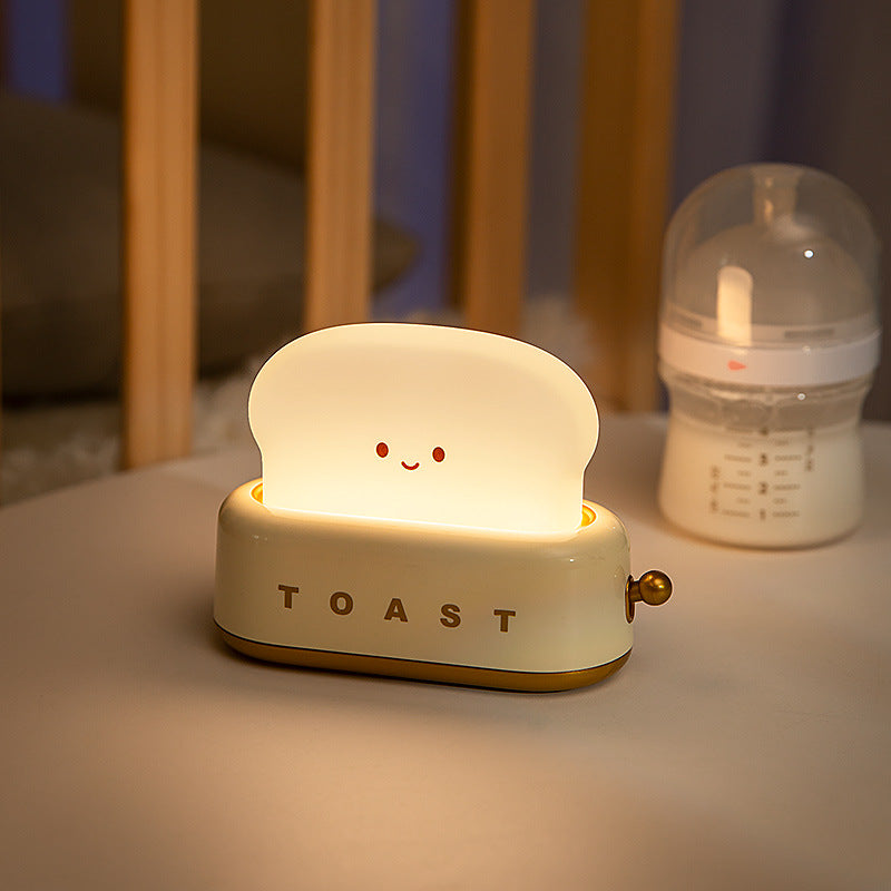 Kawaii Bread Toast LED Night Lamp – Limited Edition