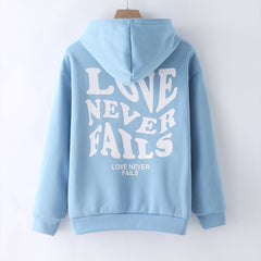 Love Never Fails Aesthetic Hoodie