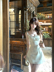 Lazy Girl Moonlight Diamond Cream Dress