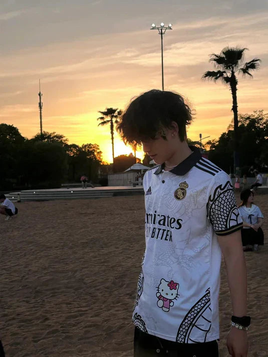 Real Madrid Hello Kitty T-Shirt | Chinese Dragon Edition