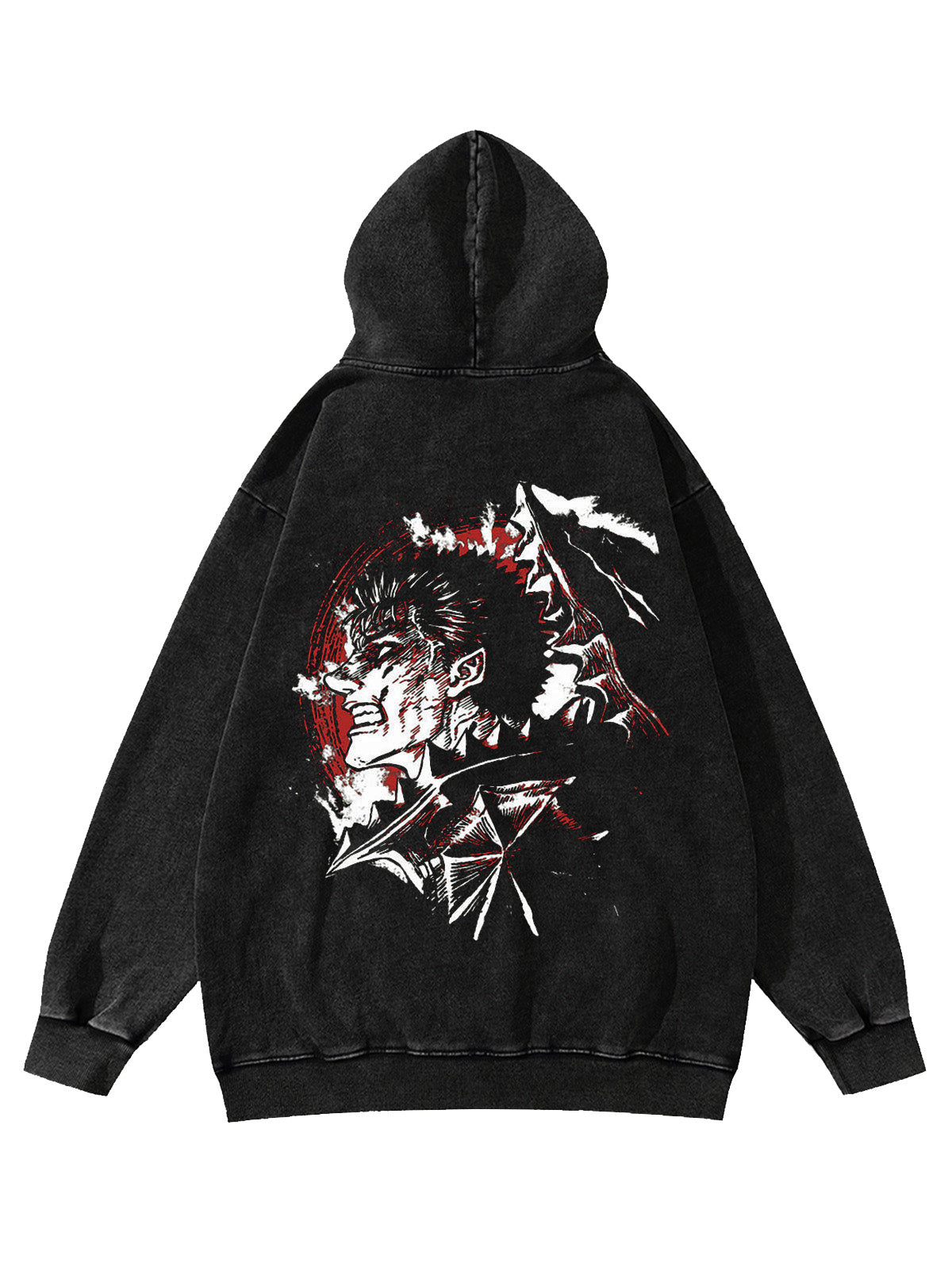 BERSERK GUTS VINTAGE HOODIE Kawaii Side