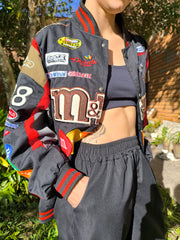 Chaqueta cortavientos de motociclista de M&M's