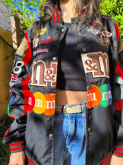 Chaqueta cortavientos de motociclista de M&M's