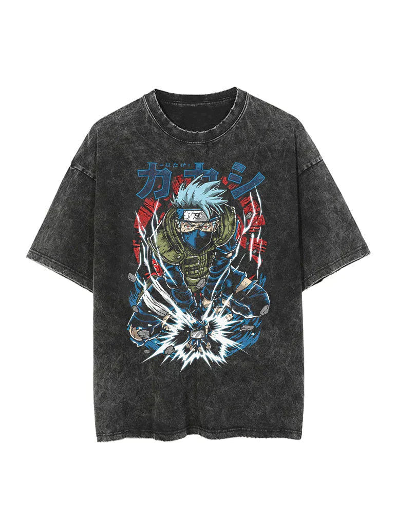 KAKASHI VINTAGE OVERSIZE TEE Kawaii Side