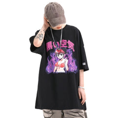 Anime Girl x Flames T-shirt