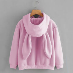 Bunny Ears Hoodie - Baby Pink