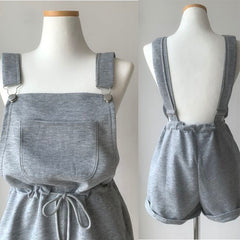 Lace-up Casual Overalls