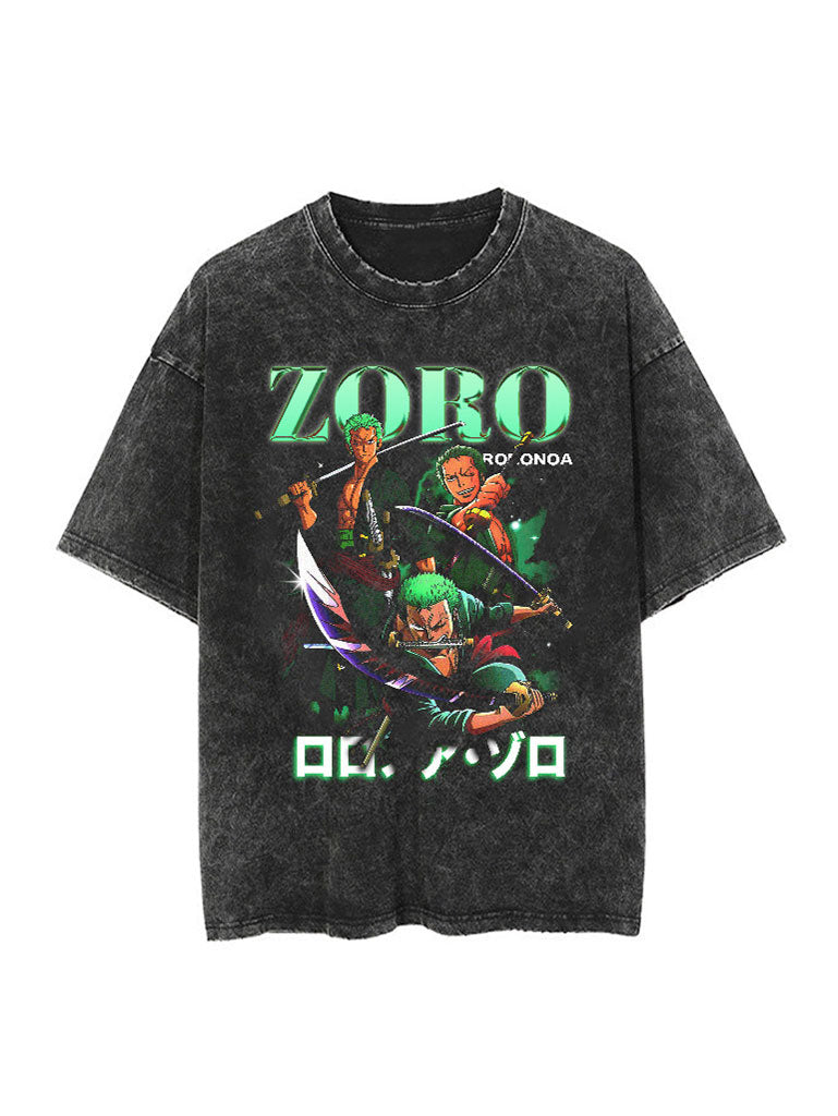 Zoro Classic Vintage Tee Kawaii Side