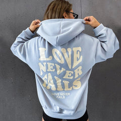 Love Never Fails Aesthetic Hoodie