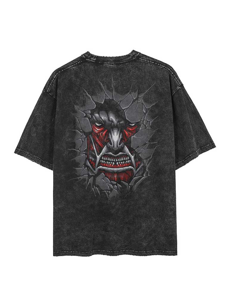 Colossal Titan 2-Sided Vintage Tee Kawaii Side