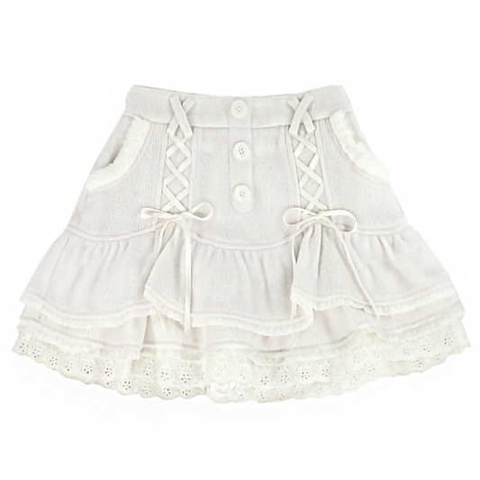 Dollette Sweet Lolita White Mini-nederdel