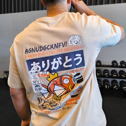 T-shirt Magikarp Ramen e pesce streetwear