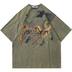 Skeleton Horse Race T-shirt