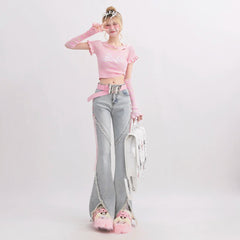 Y2K Loose Flare Jeans