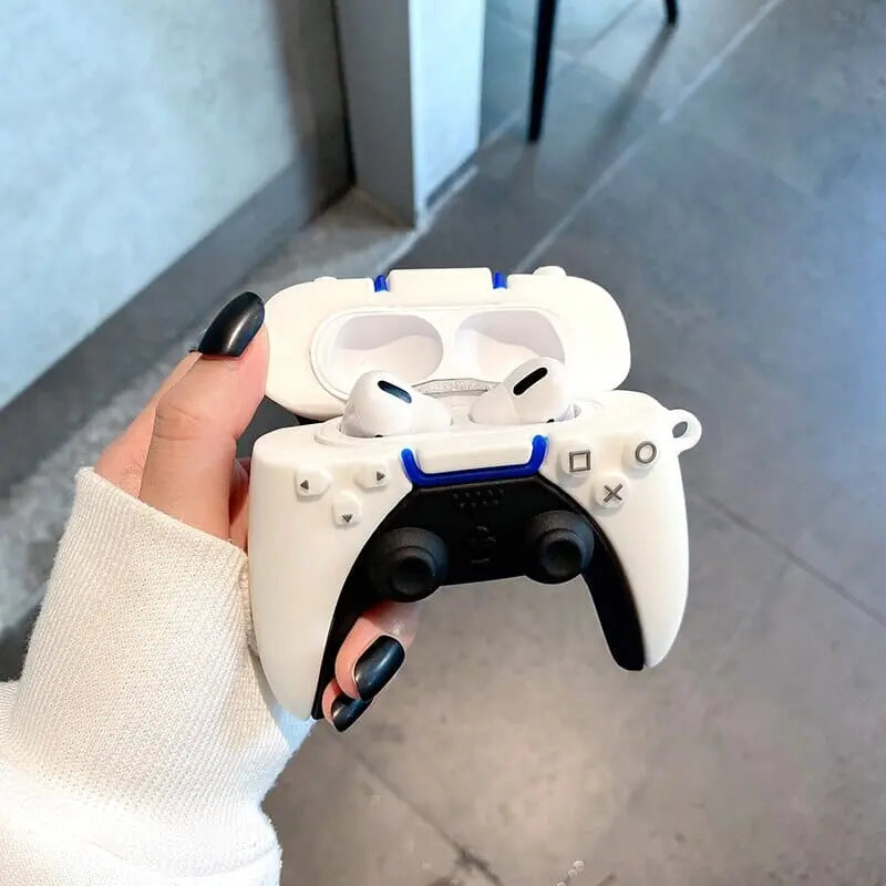 3D Protective PS5 Controller Case for AirPods - Kawaii Side