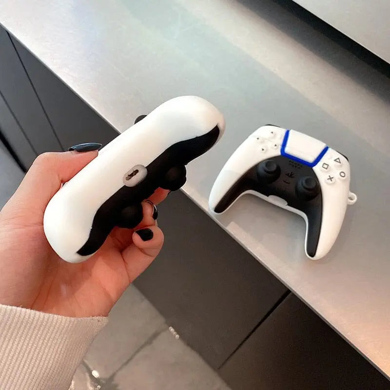 3D Protective PS5 Controller Case for AirPods - Kawaii Side