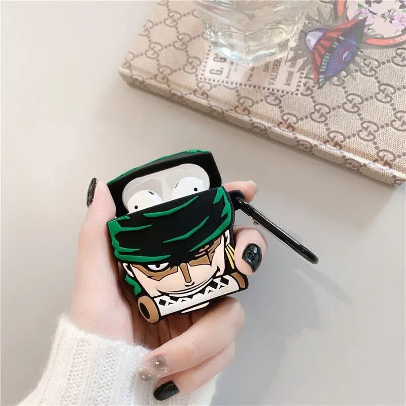 3D Zoro Protective Case for Airpods - Kawaii Side