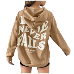 Love Never Fails Aesthetic Hoodie