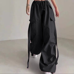 Oversized Cargo Y2K Sports Pants