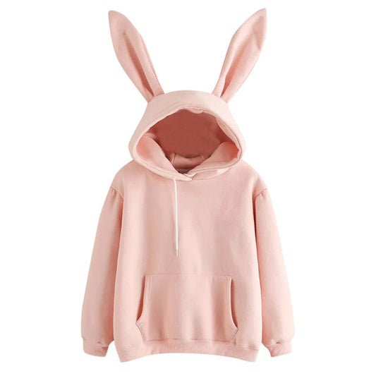 Bunny Ears Hoodie - Peach