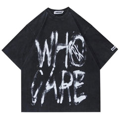 "WHO CARE" T-shirt