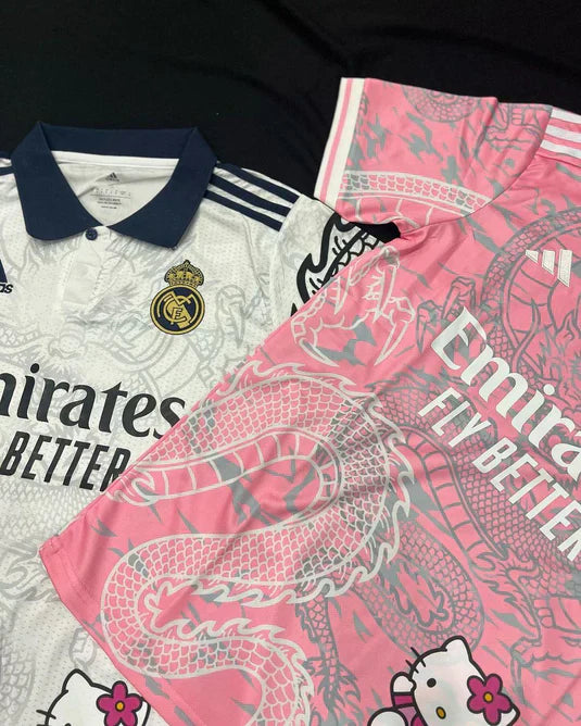 Real Madrid Hello Kitty T-Shirt | Chinese Dragon Edition