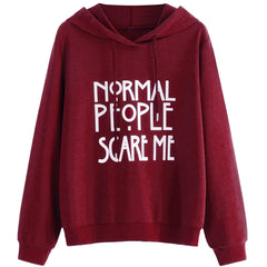 Normal People Scare Me Goth Hoodie