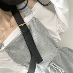 Lace-up Casual Overalls