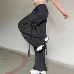 Oversized Cargo Y2K Sports Pants