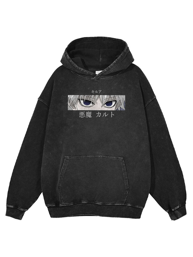 KILLUA EYES VINTAGE HOODIE Kawaii Side