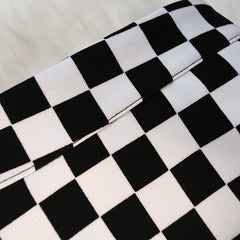 Long Skirt Checkerboard Print