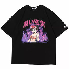 Anime Girl x Flames T-Shirt