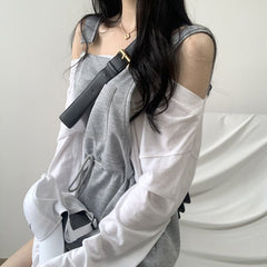 Lace-up Casual Overalls