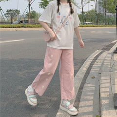 Pantaloni stile giapponese Harajuku Kawaii