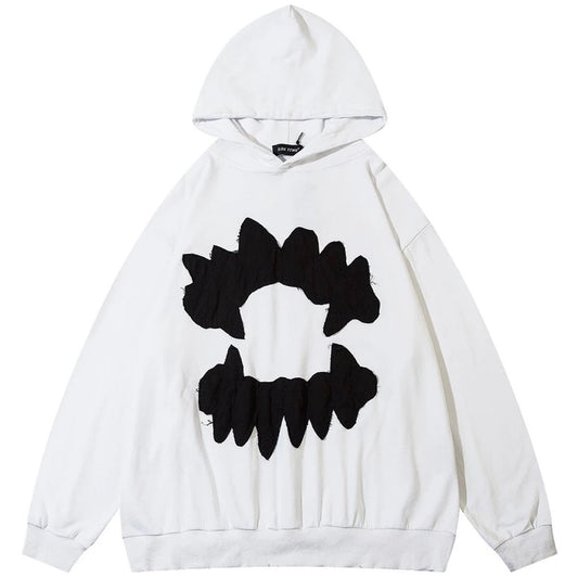 Teeth Embroidered Hoodie