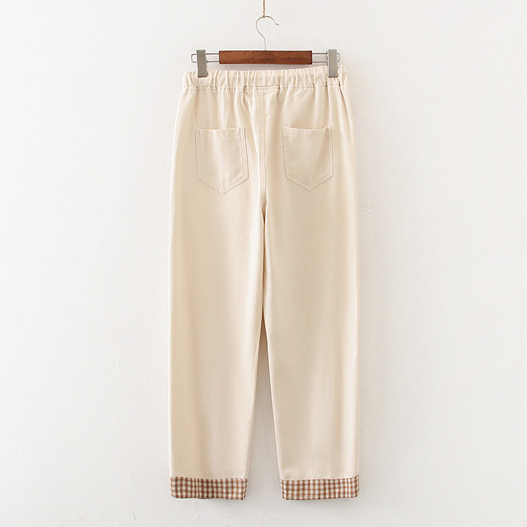 Korean Casual Pants Kawaii Side