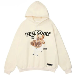 “FEEL GOOD” Bear Hoodie