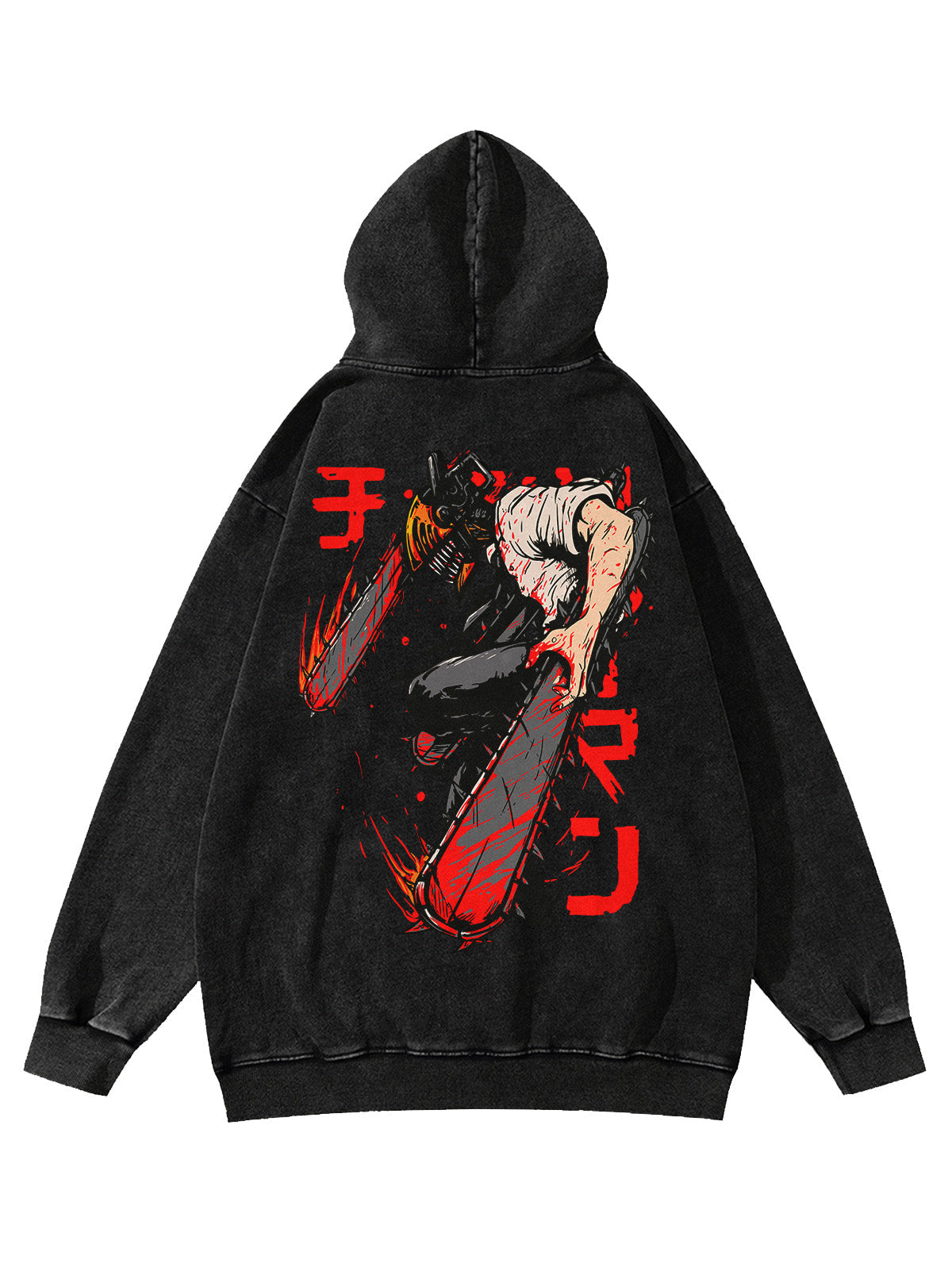 CHAINSAW MAN VINTAGE HOODIE Kawaii Side