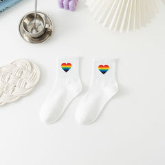 Love Korean Rainbow Ankle Socks