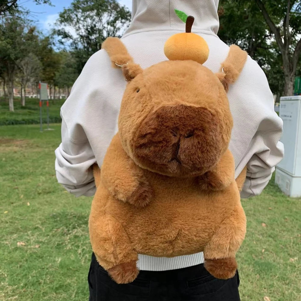 Adorable Capybara Plush Backpack – Limited Edition