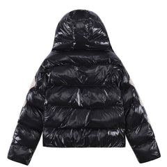 Skeleton Shiny Puffer Jacket