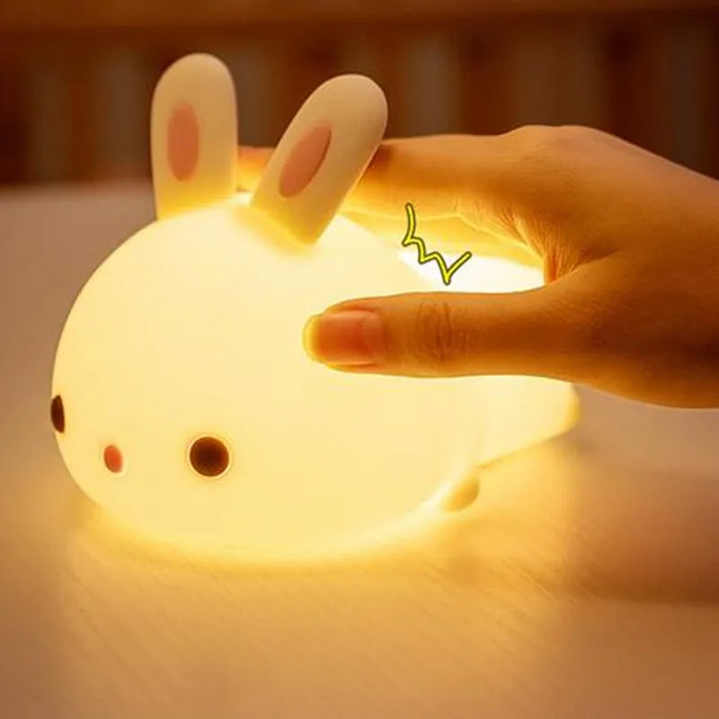 Kawaii Bunny Ears USB Silicone Lamp – Limited Edition