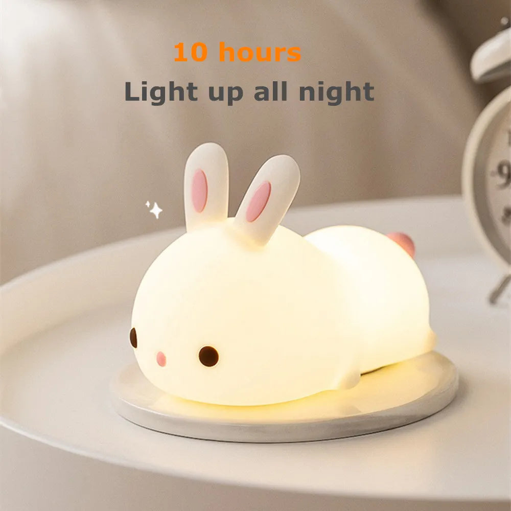 Kawaii Bunny Ears USB Silicone Lamp – Limited Edition