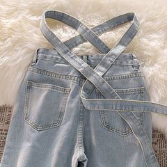 Denim Retro High Waist Bukser